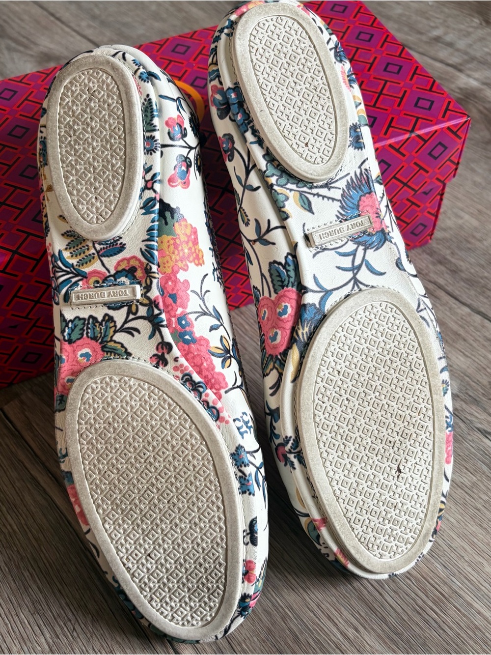 Tory Burch Floral Minnie Ballet Flats - Picture 3 of 6